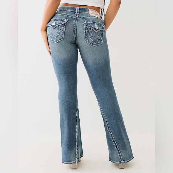 TRUE RELIGION JOEY LOW RISE SUPER T FLARE JEAN SIZE 30 - Picture 4 of 12